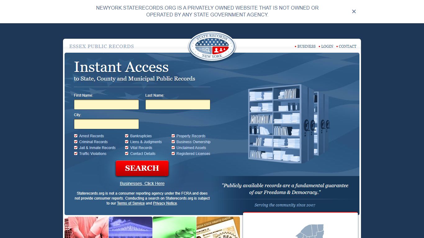 Essex Arrest and Public Records | New York.StateRecords.org
